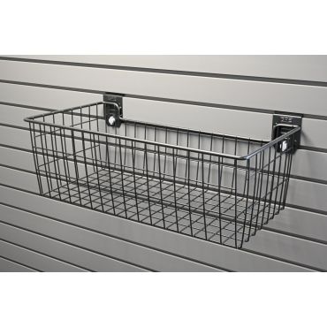 EVOPanel Wall Storage System - Basket Black 300 x 450mm Deep - EPBAS-450DE