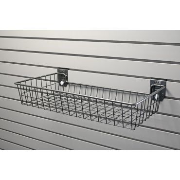 EVOPanel Wall Storage System - Basket Black 300 x 450mm Shallow - EPBAS-450SH