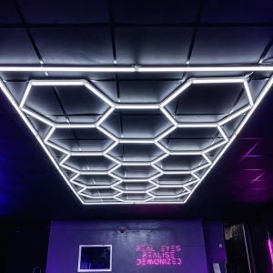 EVOlight Garage Hexagon Lighting 15 Grid System