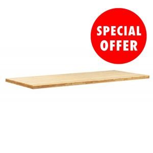 Bamboo Worktop N36072 Three Cabinets Wide