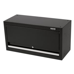 Black steel wall cabinet