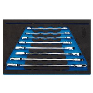 Draper 63524 8 Piece 1/4 Inch Open Ended Spanner Set  EVA Drawer Insert Tray